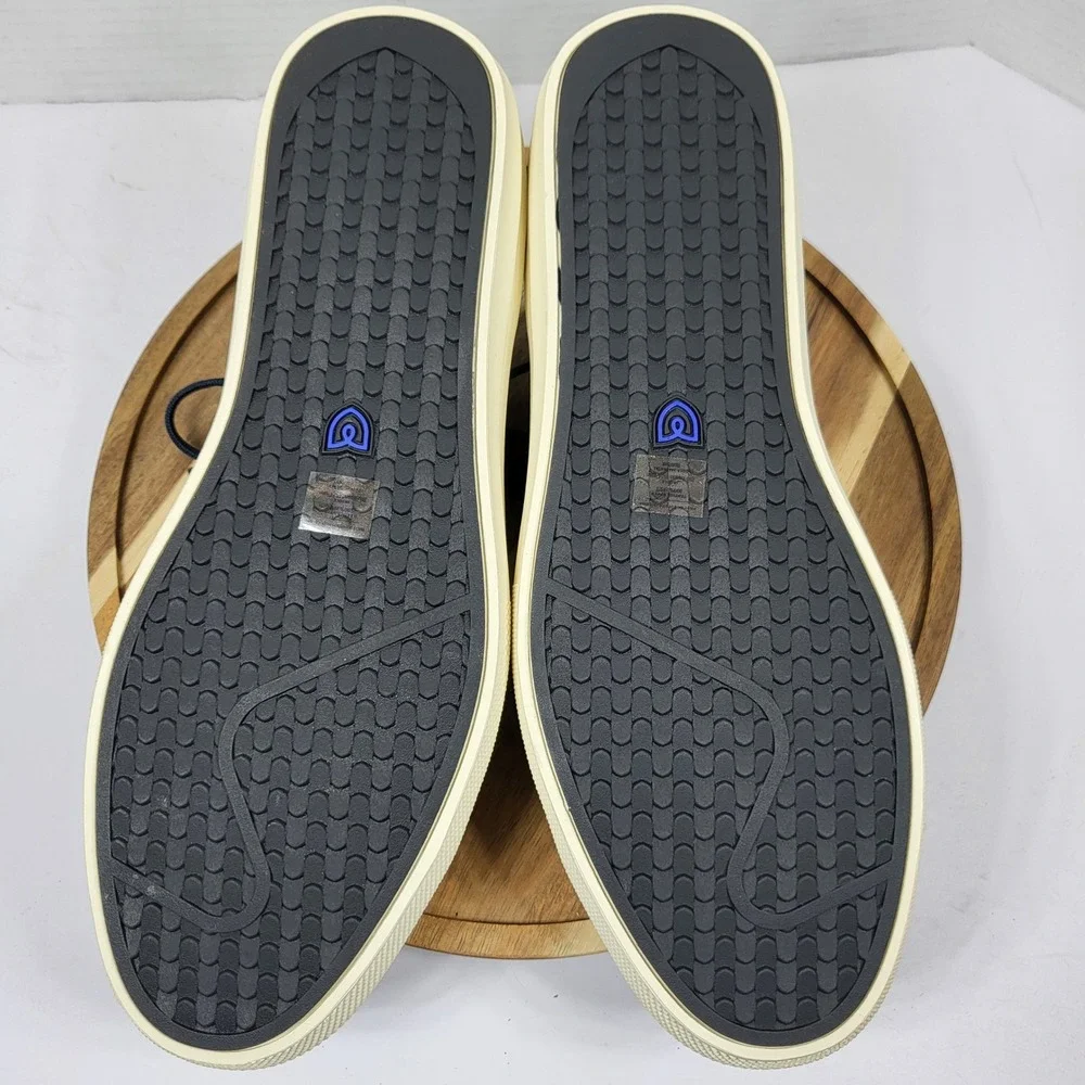 Rothy's Men's 11 Women's 12.5 RS01 Navy Blue Knit Lace Up Sneakers rPET NWOB‎